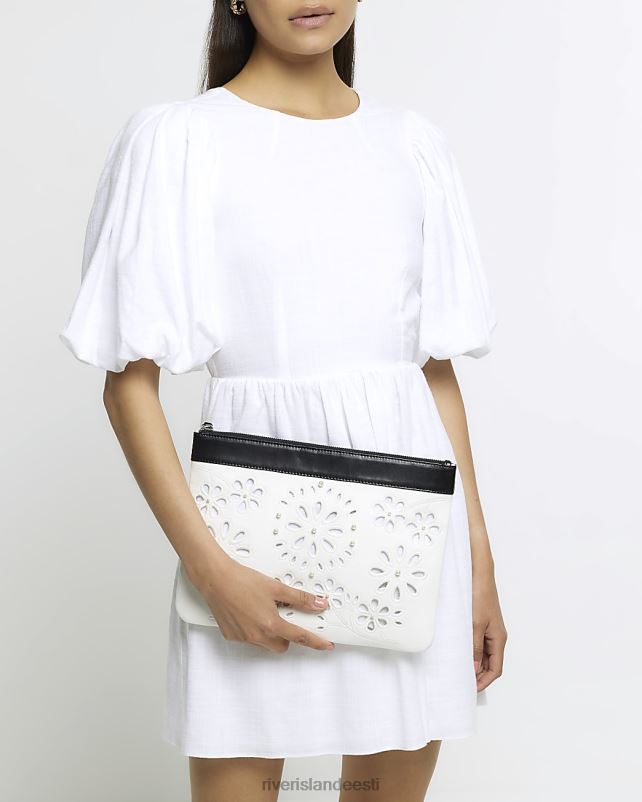 tarvikud valge naised River Island lilledega detailidega sidurikott 44TLL4489