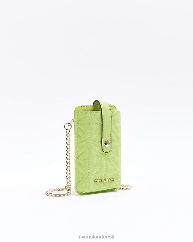 tarvikud roheline naised River Island tepitud kettrihmaga telefonikott 44TLL1671