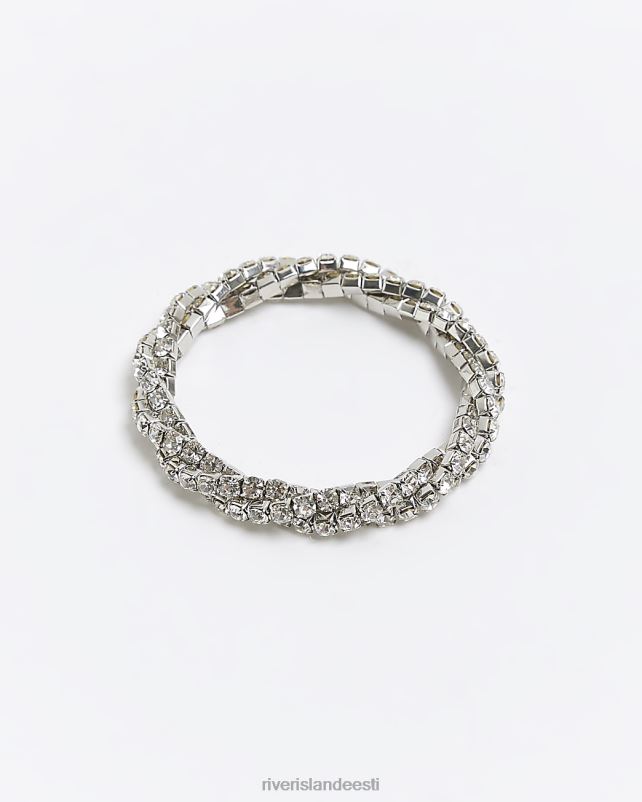 tarvikud hõbedane naised River Island kivist käevõru 44TLL4535