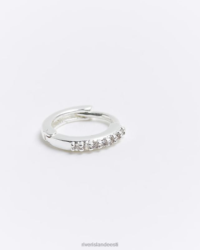 tarvikud hõbedane naised River Island kivist klikkeri kõrvarõngas 44TLL4531