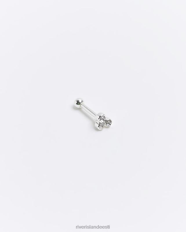 tarvikud hõbedane naised River Island stud barbell 44TLL4529