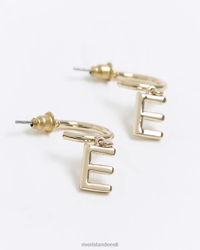 tarvikud kullast naised River Island e esialgsed rõngaskõrvarõngad 44TLL1416