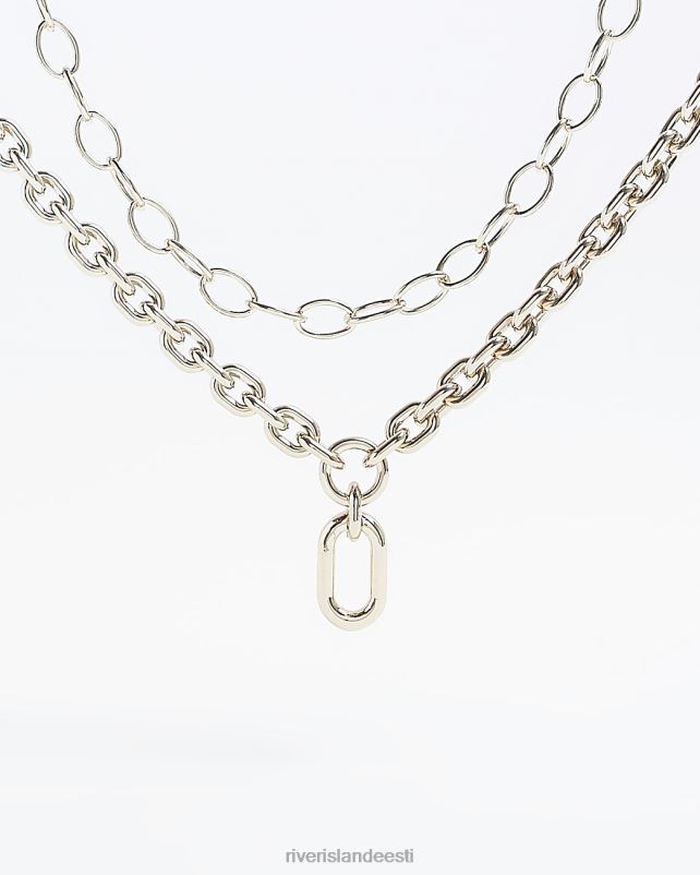 tarvikud kullast naised River Island kett mitmerealine kaelakee 44TLL4905