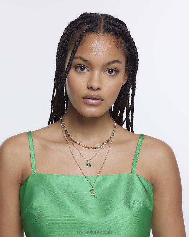 tarvikud kullast naised River Island mitme ketiga ripats kaelakee 44TLL4850