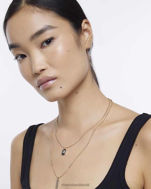 tarvikud kullast naised River Island mitmerealine võlukaelakee 44TLL4902