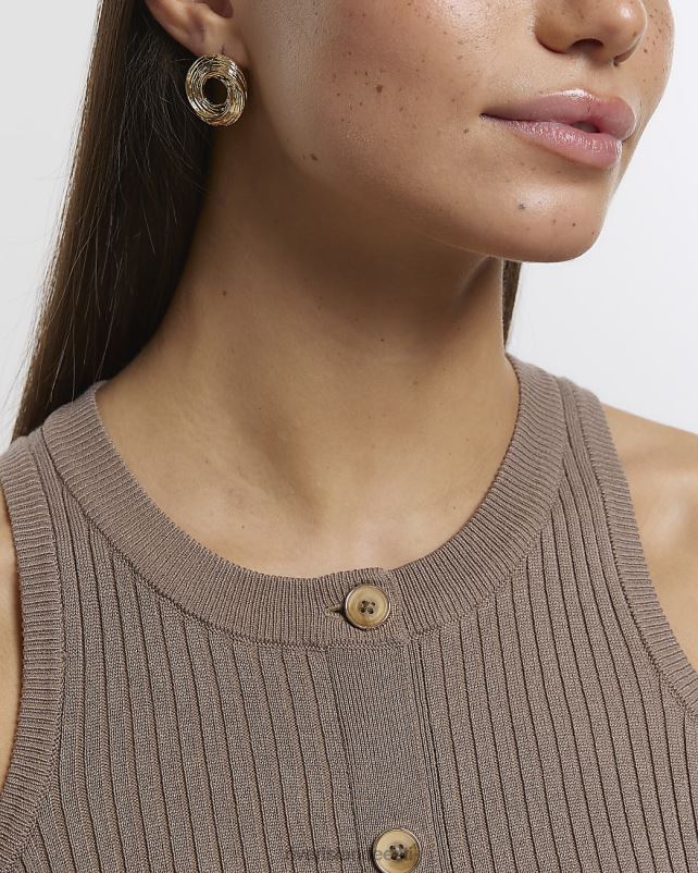 tarvikud kullast naised River Island spiraalsed kõrvarõngad 44TLL4540