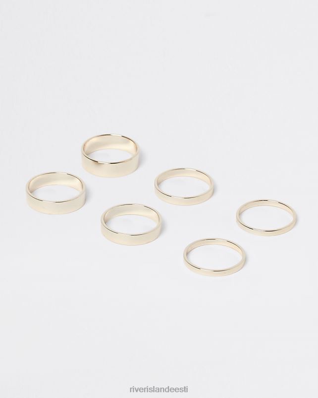 tarvikud kullast naised River Island virnastamise rõngad multipack 44TLL5025