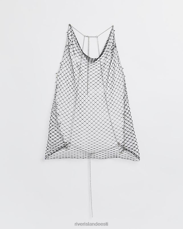 tarvikud must naised River Island rhinestone võrgukere 44TLL3998