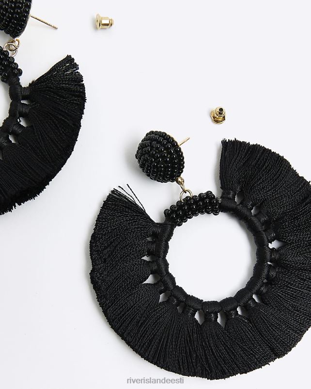 tarvikud must naised River Island tutirõngaga kõrvarõngad 44TLL4646