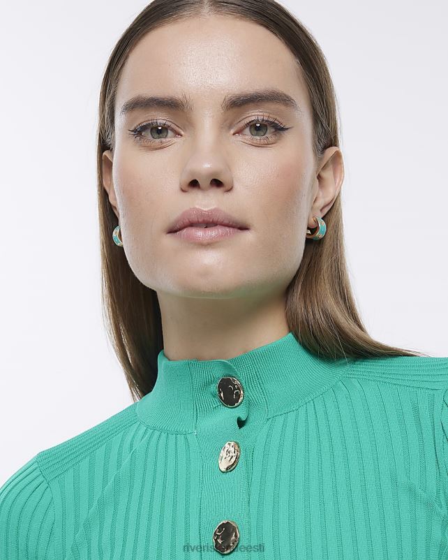 tarvikud roheline naised River Island lillelised kõrvarõngad 44TLL4867