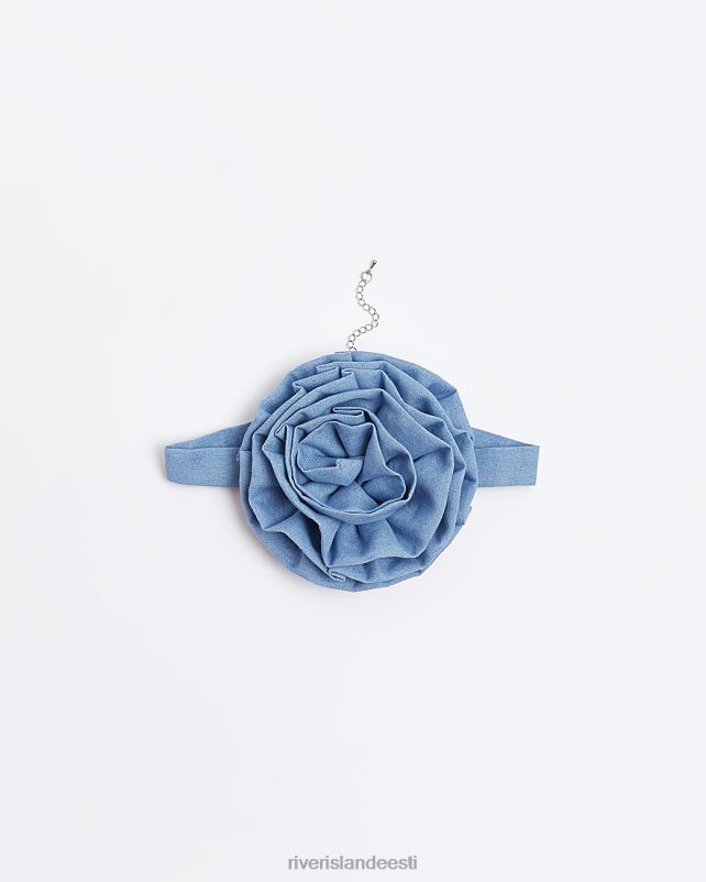 tarvikud sinine naised River Island teksariidest choker kaelakee 44TLL1350