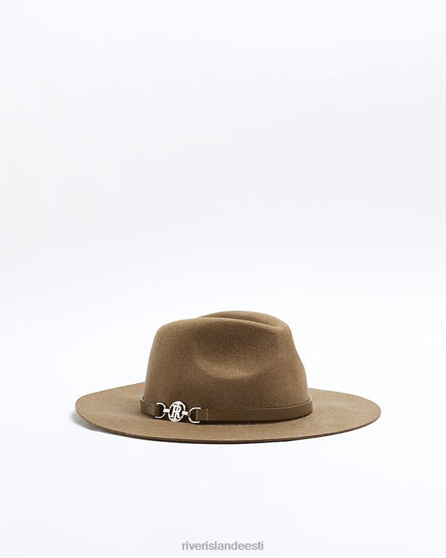 tarvikud beež naised River Island villasegu fedora müts 44TLL1272