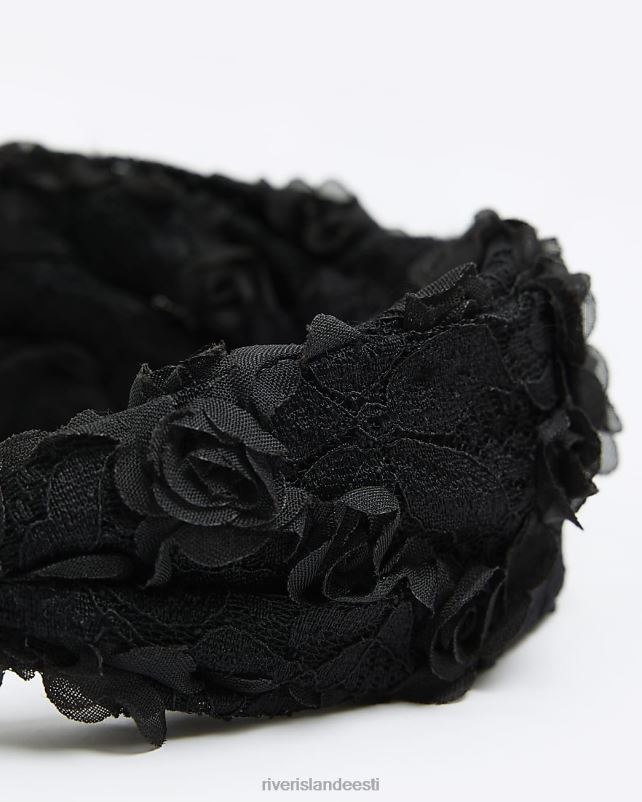 tarvikud must naised River Island pitsist volangidega peapael 44TLL4659