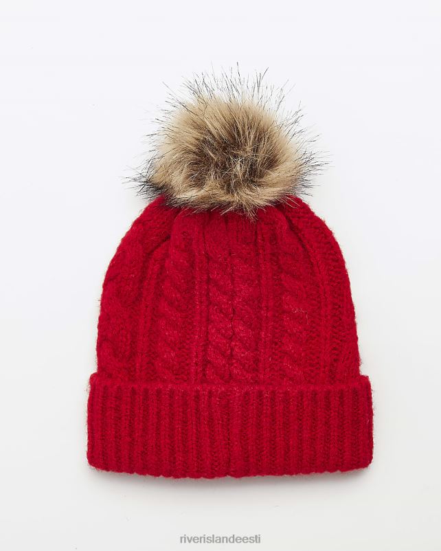 tarvikud punane naised River Island kaabliga kootud müts 44TLL631
