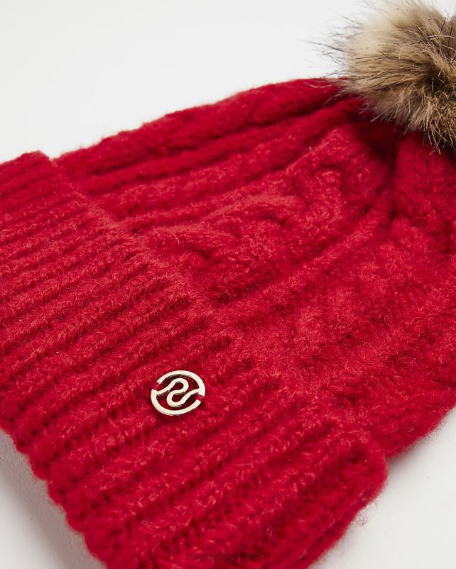 tarvikud punane naised River Island kaabliga kootud müts 44TLL631