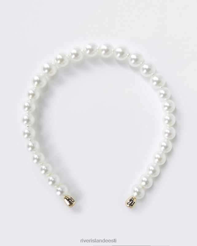 tarvikud valge naised River Island pärlitest peapael 44TLL5026