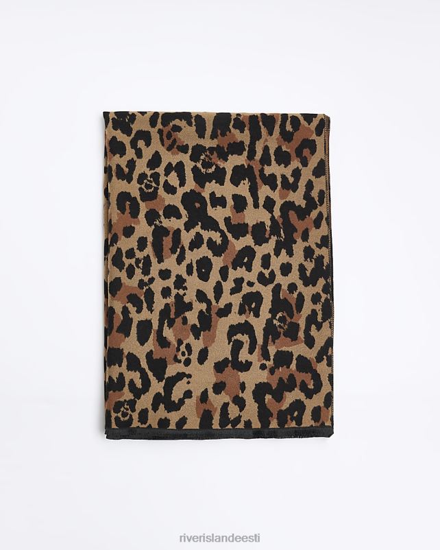 tarvikud beež naised River Island loomamustriga sall 44TLL4443