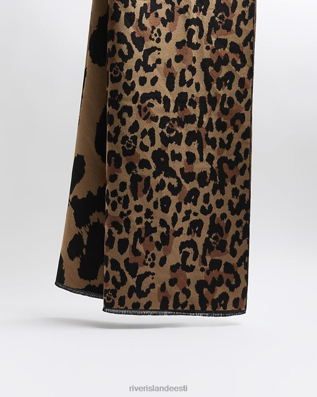 tarvikud beež naised River Island loomamustriga sall 44TLL4443