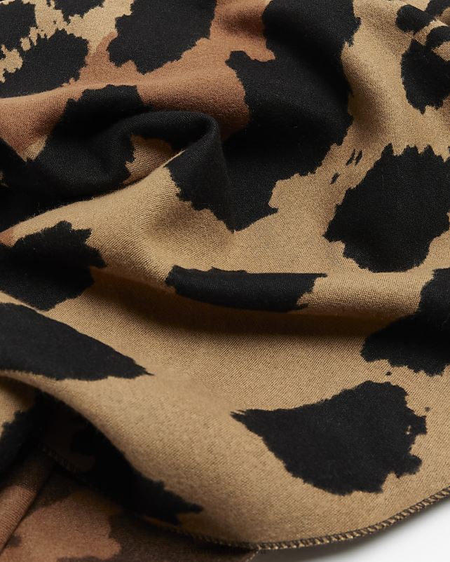 tarvikud beež naised River Island loomamustriga sall 44TLL4443