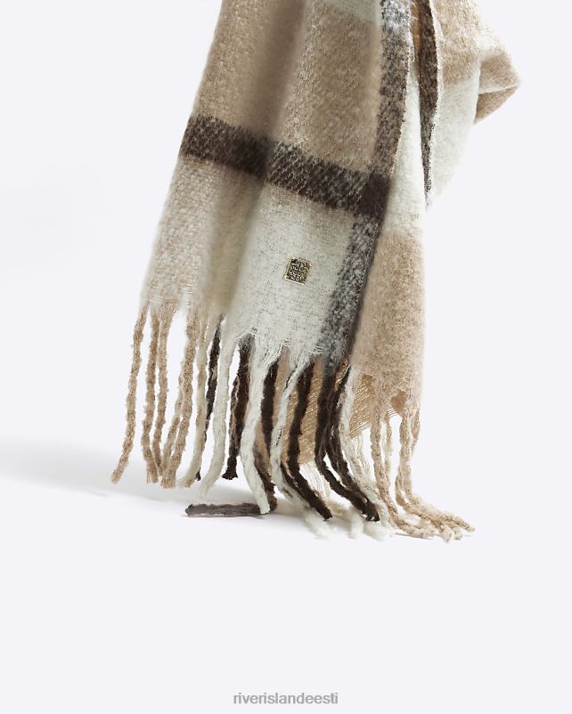 tarvikud beež naised River Island raskekaalu kontrollsall 44TLL4124