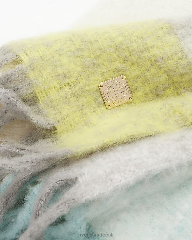 tarvikud kollane naised River Island raskekaalu kontrollsall 44TLL3990