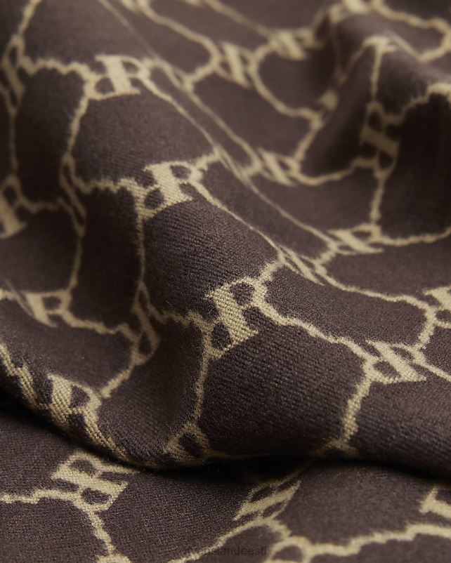 tarvikud pruun naised River Island ri monogramm sall 44TLL4213