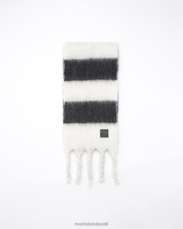 tarvikud valge naised River Island triibuline raskekaalu sall 44TLL4036