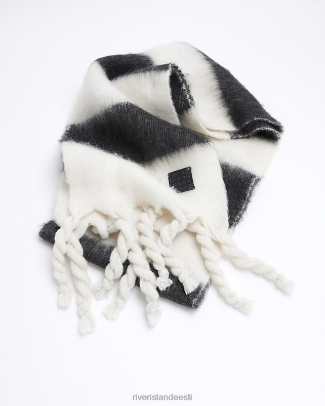 tarvikud valge naised River Island triibuline raskekaalu sall 44TLL4036