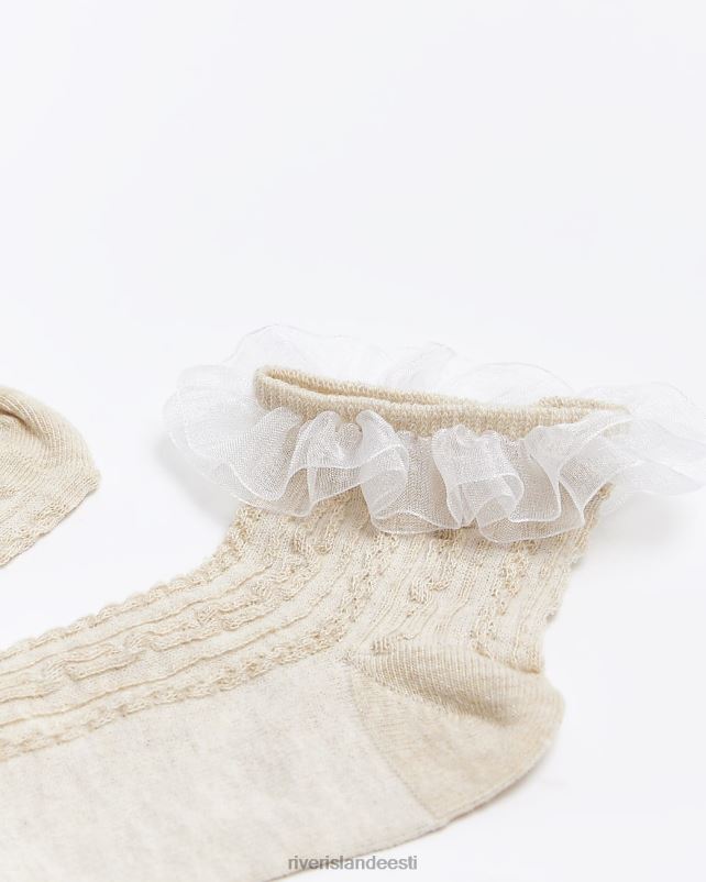 tarvikud beež naised River Island sats pahkluu sokid 44TLL1344