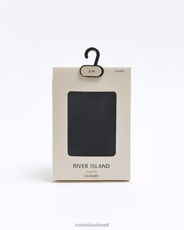 tarvikud must naised River Island 60 denjee sukkpüksid multipakk 44TLL4340