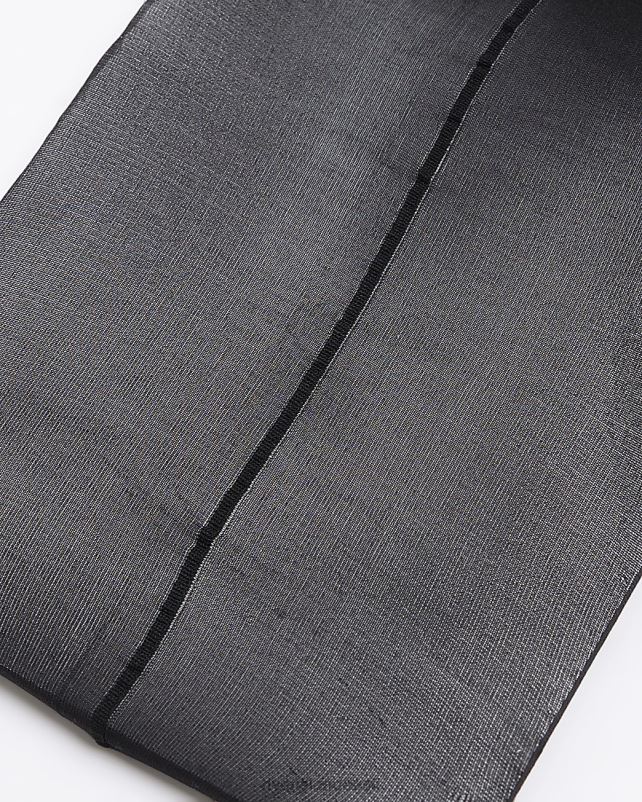 tarvikud must naised River Island õmblusdetailidega sukkpüksid 44TLL4097