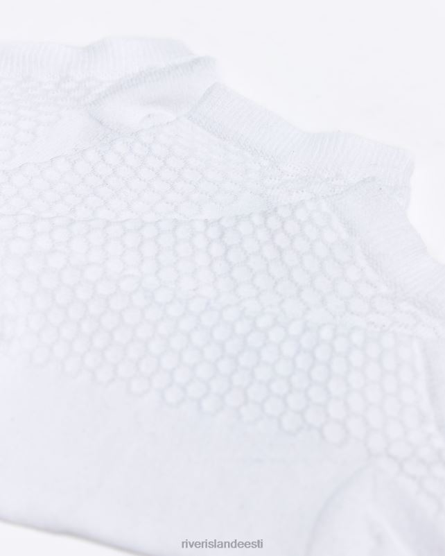 tarvikud valge naised River Island kärgstruktuuriga 2 paki treenimissokid 44TLL1589