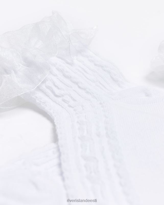 tarvikud valge naised River Island sats pahkluu sokid 44TLL1346