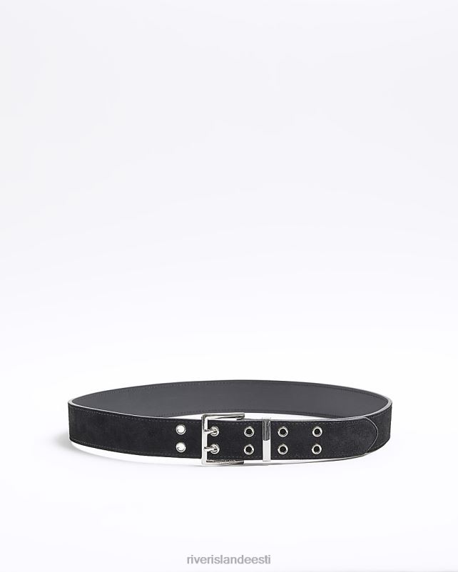 tarvikud must naised River Island kahe aasaga vöö 44TLL688