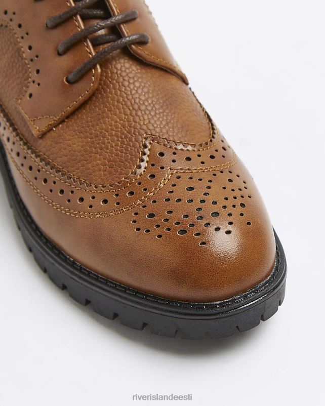 jalatsid pruun poisid River Island b tursked nööriga brogue kingad 44TLL6937