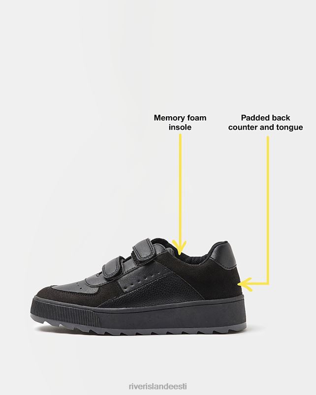 jalatsid must poisid River Island b takjapaelaga plimsollid 44TLL6919