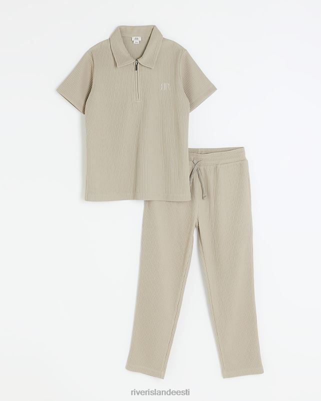 kehakate hall poisid River Island b plisse polo ja sörkijate komplekt 44TLL6815