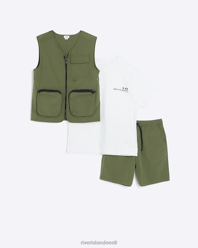 kehakate khaki poisid River Island b utiliit 3-osaline komplekt 44TLL6890