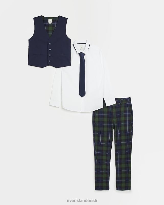 kehakate roheline poisid River Island b kontrollige tartanist ülikonnakomplekti 44TLL6770