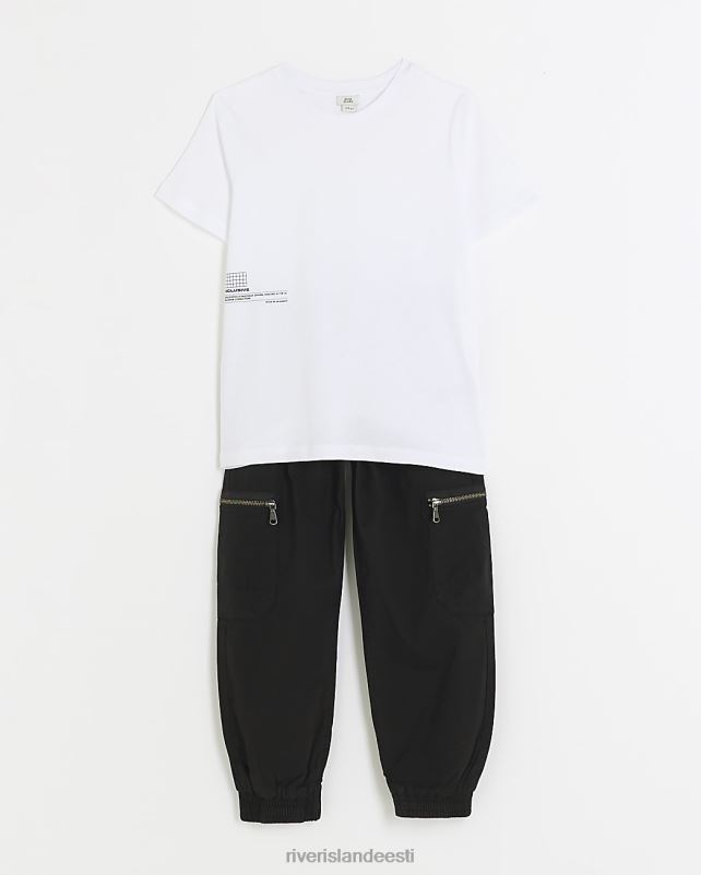 kehakate valge poisid River Island b t-särk ja sörkijate riietus 44TLL6791