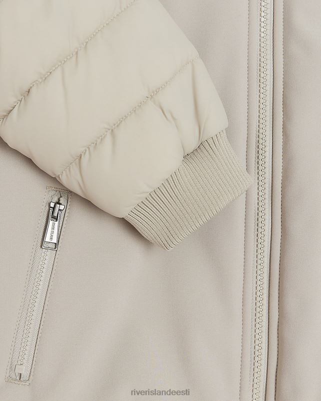 kehakate beež poisid River Island b tõmblukuga nutikas bomberjope 44TLL3659
