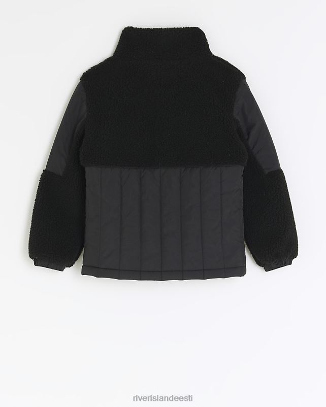 kehakate must poisid River Island b borg polsterdatud jope 44TLL6773