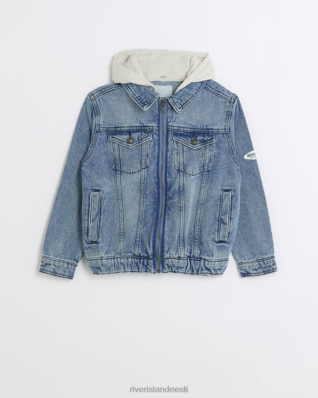 kehakate sinine poisid River Island b kapuutsiga teksajakk 44TLL6908