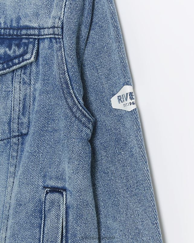 kehakate sinine poisid River Island b kapuutsiga teksajakk 44TLL6908