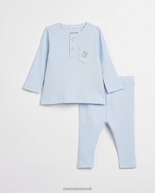 kehakate sinine poisid River Island bb pikkade varrukatega orgaaniline sooniku komplekt 44TLL3532