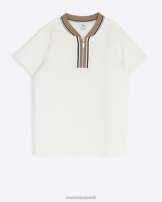 kehakate ekru poisid River Island b pesapalli kraega polosärk 44TLL6807