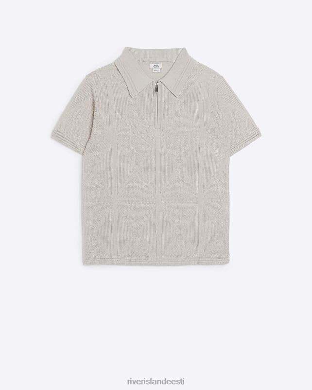 kehakate kivi poisid River Island b tekstuuriga polosärk 44TLL3678