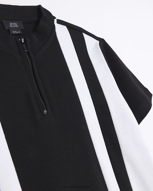 kehakate must poisid River Island b värviploki lehtri polo 44TLL3661