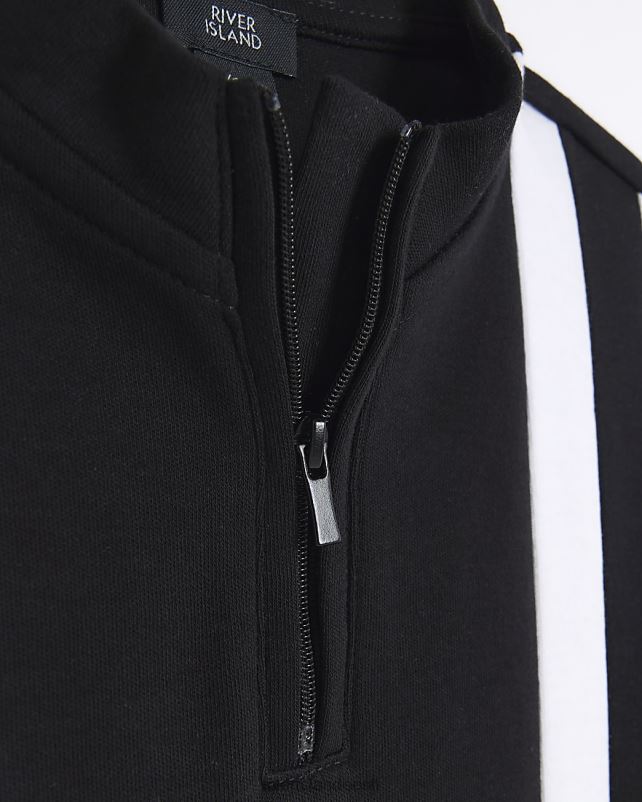 kehakate must poisid River Island b värviploki lehtri polo 44TLL3661