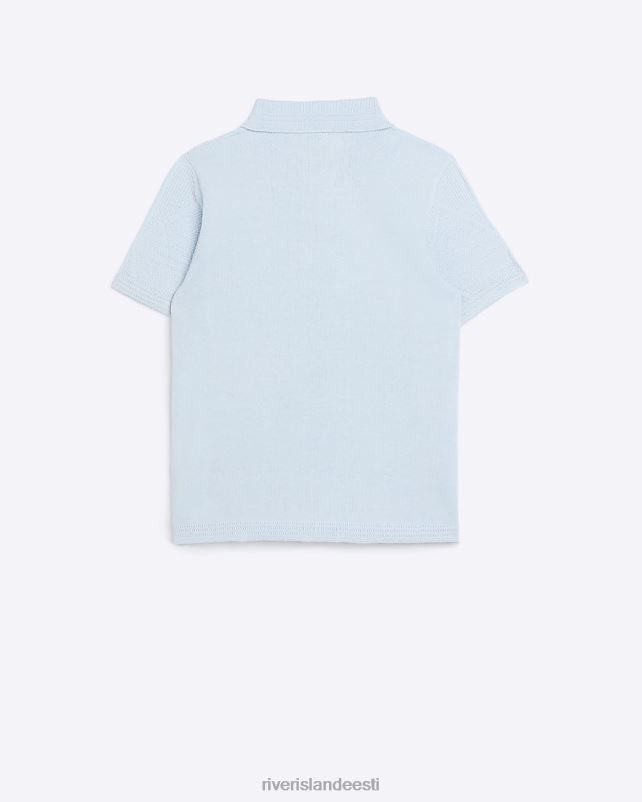 kehakate sinine poisid River Island b lühikeste varrukatega pooltekstuuriga polo 44TLL3677